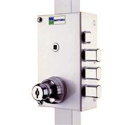Serrure multipoints en applique Série 448 coloris blanc A2P* gauche - MOTTURA - 30448AS5NXHAFS
