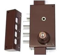 Serrure multipoints en applique Série 448 coloris marron A2P* gauche - MOTTURA - 30448VS5NXHAFS Noir G