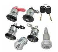 Serrure Neiman Direction Ensemble Complet Cylindre Serrure Porte Voiture Avec Interrupteur D'allumage À 2 Clés, Compatible Avec Ford Pour Transit MK5 1994-2000 OE 95VBB22050FG 1027009