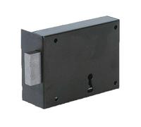 Jpm - Serrure de securite a poser en applique horizontale noire-pene dormant - Réf..101 - A.65 - B.110 - Main.G -
