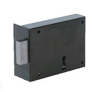 JPM Serrure pêne dormant 105000-01-2Y 95 mm noir gauche