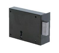 JPM Serrure en applique pêne dormant 106000-01-1Y 160 mm droite noire