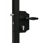 Serrure portail battant beq. + cyl. alu/inox profil 40 à 60 LOCINOX