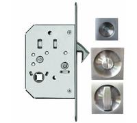 Serrure porte coulissante - condamnation - rosace carrée - inox - EPD KARCHER DESIGN