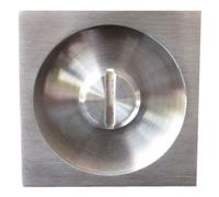 Serrure porte coulissante - condamnation - rosace carrée - inox - EPD KARCHER DESIGN