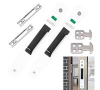 Serrure Porte Coulissante, Verrou de Porte, Verrou Baie Coulissante, Crochet de Fenêtre Verrou de Verrouillage Simple Face Pour Portes Mobiles, Fenêtres, Portes Coulissantes en Verre (2PCS 28MM Blanc)