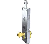serrure pour basculant/garage cylindre à profil européen entraxe 70 mm, sans levier pour déverrouillage intérieur