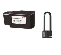 Serrure pour conteneur + cadenas Granit varié