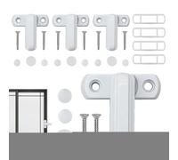 Serrure pour fenêtre rabattable Dispositif de verrouillage 4 unités pour | Loquet antivol en alliage d'aluminium pour protection des enfants dans les maisons, les hôtels, les fenêtres Abatibl