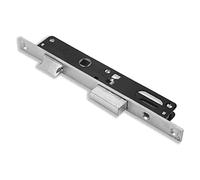 Serrure pour montants, Série 92' pour portes en aluminium. Avec trou cylindre ovale, 1 point de fermeture. Sans Cylindre et contropiastra. entraxe 70 mm. Avec verrou.