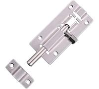 Serrure pour porte coulissante de style grange, Loquet à boulon coulissant en acier inoxydable for porte et portail, 3 12 pouces(3 inches)