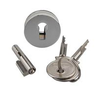 Serrure pour porte vitrée Serrure de vitrine | Serrure coulissante en verre for vitrines et tiroirs, toutes à clé identique