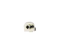 Serrure pour portes battantes double en verre - Décor : Nickelé - Matériau : Zamac - Pour verre d'épaisseur : 6 mm - OJMAR