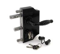 Serrure rustique noir pour portail battant - LAKQ 40 LOCINOX