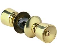 Vachette Serrure tubulaire à poussoir simple V 6524 63 mm laiton poli 19260000