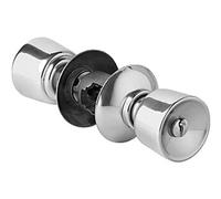 Vachette Serrure tubulaire à poussoir simple V 6524 – axe 63 mm – inox – 19263000