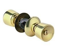 Serrure tubulaire à poussoir simple axe 63mm laiton poli T - - 19264000