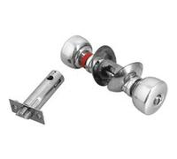 Serrure tubulaire V6526 axe 63,5mm bouton standard inox - VACHETTE - 19295000 Noir G