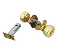 Serrure tubulaire V6526 axe 63,5mm bouton standard laiton poli - VACHETTE - 19292000 Noir G