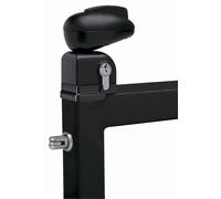 Serrure Twist pour portillon de piscine LOCINOX - noir ral 9005 - TWIST 40 9005