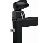 Serrure Twist pour portillon de piscine LOCINOX - noir ral 9005 - TWIST 40 9005