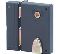 Serrure verticale en applique 4 gorges pour poignée pour entrée, gauche, axe 40mm, carré 7mm, 70x110mm, noir, 2 clés - THIRARD