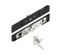 Serrure volet roulant cylindre entrou - 2 pivots - 7 à 9 - gris-AA40 TIRARD