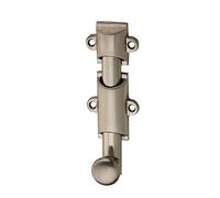 Serrurerie de Picardie - Verrou à plaquer à coulisse pour porte intérieure, 100mm, nickel satiné