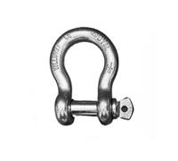 Serrures à manille à anneau d'arc 0,5T-55T D, manilles de levage robustes, matériau en acier allié, for le gréement, le transport, maillon de chaîne en acier(35T-1pack)