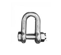 Serrures à manille à anneau en D 1T-55T, manilles de levage robustes avec écrou, matériau en acier allié, for le gréement, le transport, maillon de chaîne en acier(13.5t 1pack)