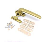 Serrures de fenêtre de poignée de fenêtre, Poignée de roue fenêtre à battant durable droite/gauche épaissie avec serrure for porte coulissante maison(Gold,Left)