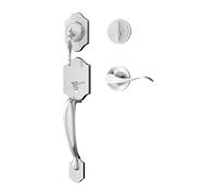 Serrures De Porte En Alliage De Zinc, Style Européen for Entrée De Villa, | 2 Clés, Usage Intensif, Fini Électroplaqué, Pêne Réglable, Entrée rande Poignée, for Entrée Principale & Bureau
