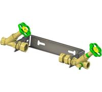 Serrures, raccords, robinetterie pour salle de bains. Garniture de robinet, modèle WAAGER, référence QN 2, dimensions 5 3/4" x 3/4", boucle en acier inoxydable, renforcée.