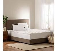 SERTA Down Illusion Surmatelas Doux hypoallergénique 5,1 cm à Ajustement Simple, très Grand lit, Blanc