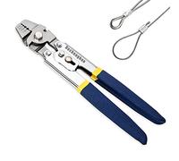 Sertisseur de câble métallique pour sertir les lignes de pêche jusqu'à des outils de sertissage de 2,2 mm, outil de sertissage de câble métallique en acier inoxydable Dechengbao Heavy Duty