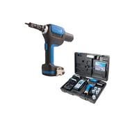 Scell-it Sertisseuse E-8-2XBAT 18 V – 2 batteries 2 Ah – Chargeur et coffret – M3–M8