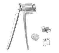 Sertisseuse manuelle pour flacons, Machine manuelle de scellage bouchons bouteilles, sertisseuse flacons en acier inoxydable, rabattables 13 à 30mm