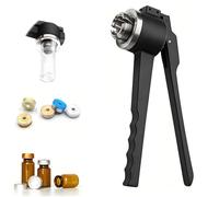 Sertisseuse manuelle pour flacons, Pince à sertir manuelle portative en acier inoxydable 8-20mm noir