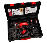 Presse à sertir électro-mécanique VIPER M2X- VIRAX - avec 2 batterie 18v 2.0Ah + Inserts V12-14-16-18-22 - 253562