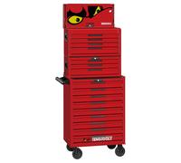 Servante à outils rouge professionnelle 16 tiroirs avec 2 coffres Teng Tools TSS26R16