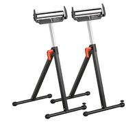 Servante à Rouleaux-VEVOR-Lot de 2 Support à Rouleau Pliable-Capacité Charge 113 kg-Hauteur Réglable 685,8-1092,2 m