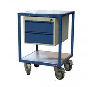 Servante atelier 2 plateaux bois 600 x 600 mm 400 kg - FIMM - 880010599