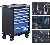 Servante d Atelier 7 Tiroirs - 263 Outils Complets - Rangement Robuste et Mobile, Acier, Pro, 263 pcs - D-Work