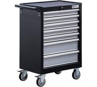 Servante d Atelier 7 Tiroirs - 52 x 74 x 92,5 cm - Vide, Robuste et Mobile - Acier, Pro - D-Work