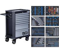 Servante d Atelier 8 Tiroirs - 299 Outils Complets - Rangement Organisé et Pratique, Acier, Pro - D-Work