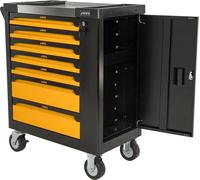 Servante d'atelier 7 tiroirs 221pièces Porte latérale 4 Roues Chariot à outils VITO