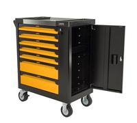 Servante d'atelier 7 tiroirs 221pièces Porte latérale 4 Roues Chariot à outils VITO