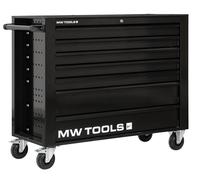 Servante d'atelier 7 tiroirs noire extra large 1135 mm avec verrouillage intégré dans la poignée roues ø125 mm MW Tools GW307B