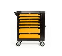 Servante d'atelier 7 tiroirs Porte latérale 4 Roues Verrou à clef Chariot à outils Charge 35 à 45 kg VITO