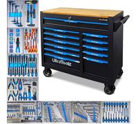 Servante d'atelier - BARRACUDA TOOLS - Ultra Pro - 12 tiroirs - 259 outils - Noir